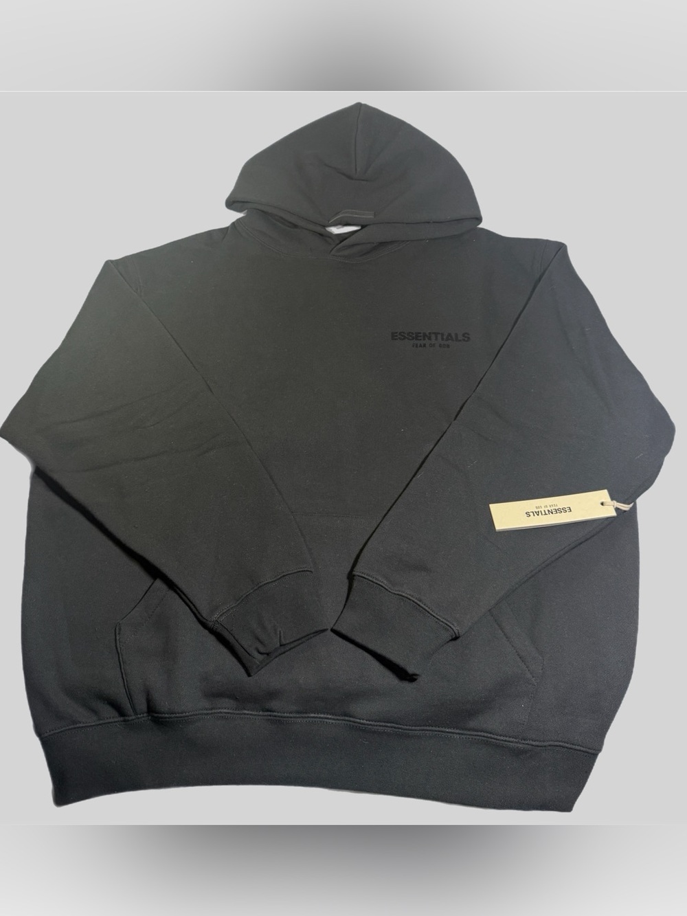 NEW Fear of God Essentials Black Hoodie Size XL NWT
